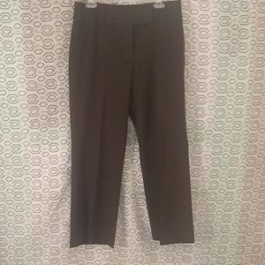 Brown pin striped dress pants